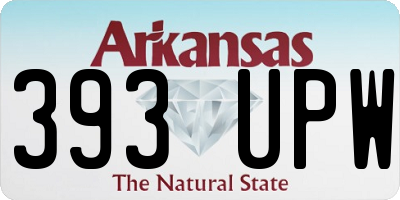 AR license plate 393UPW