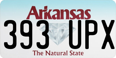 AR license plate 393UPX