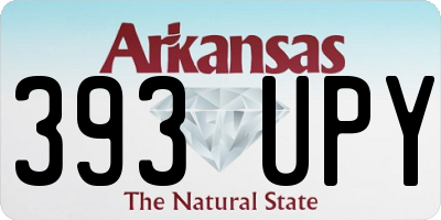 AR license plate 393UPY