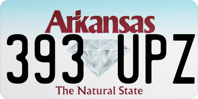 AR license plate 393UPZ