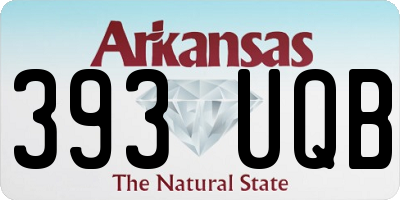 AR license plate 393UQB