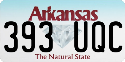 AR license plate 393UQC