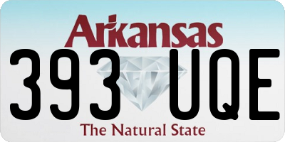 AR license plate 393UQE