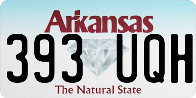 AR license plate 393UQH