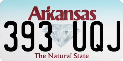 AR license plate 393UQJ
