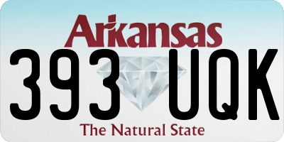 AR license plate 393UQK
