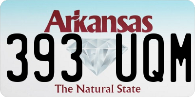 AR license plate 393UQM