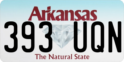 AR license plate 393UQN