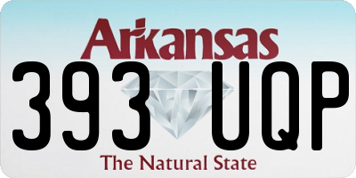 AR license plate 393UQP