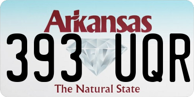 AR license plate 393UQR
