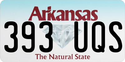 AR license plate 393UQS