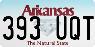 AR license plate 393UQT