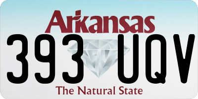 AR license plate 393UQV