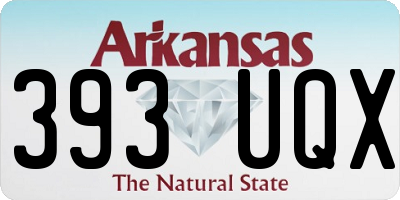 AR license plate 393UQX