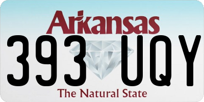 AR license plate 393UQY