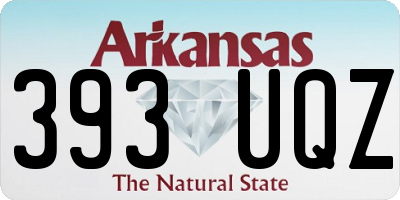 AR license plate 393UQZ