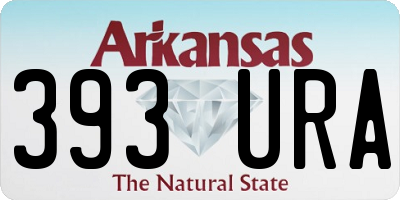 AR license plate 393URA