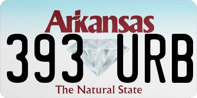 AR license plate 393URB