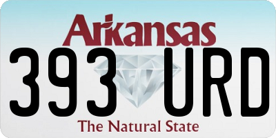 AR license plate 393URD