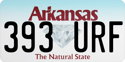 AR license plate 393URF