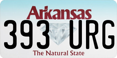 AR license plate 393URG