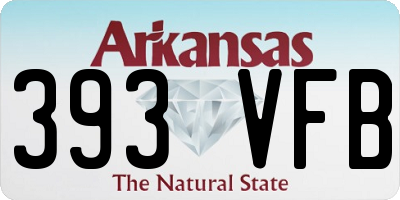 AR license plate 393VFB