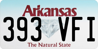 AR license plate 393VFI