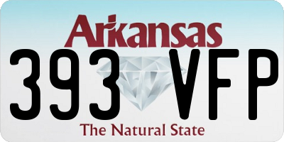 AR license plate 393VFP