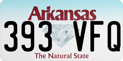AR license plate 393VFQ