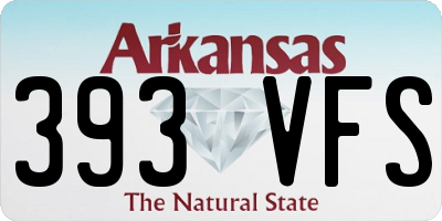 AR license plate 393VFS