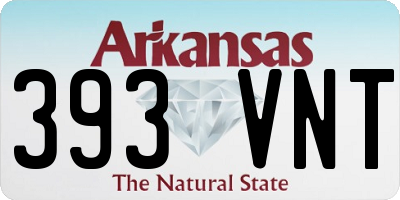 AR license plate 393VNT
