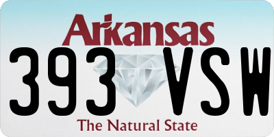 AR license plate 393VSW