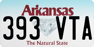AR license plate 393VTA