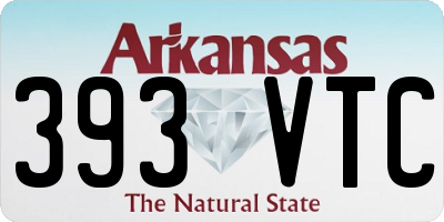 AR license plate 393VTC