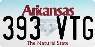 AR license plate 393VTG