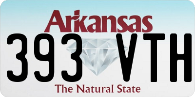 AR license plate 393VTH