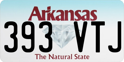 AR license plate 393VTJ