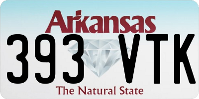 AR license plate 393VTK