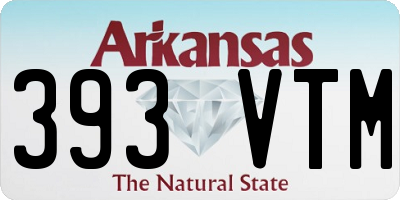 AR license plate 393VTM