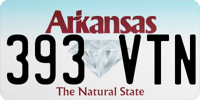 AR license plate 393VTN