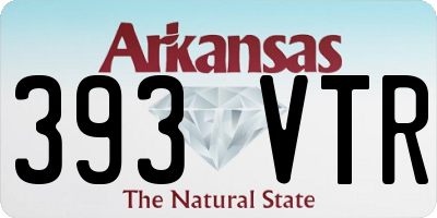 AR license plate 393VTR