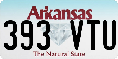 AR license plate 393VTU