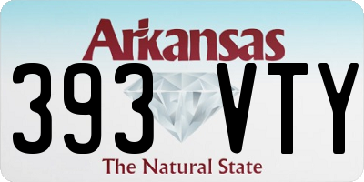 AR license plate 393VTY