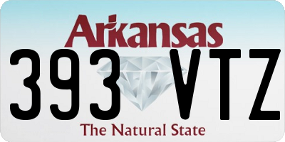 AR license plate 393VTZ