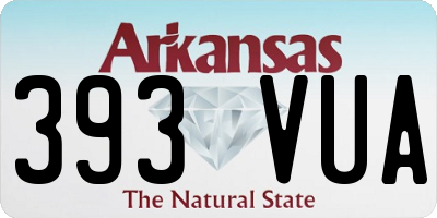 AR license plate 393VUA