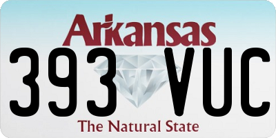 AR license plate 393VUC
