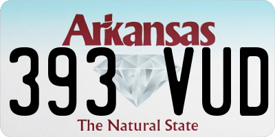 AR license plate 393VUD