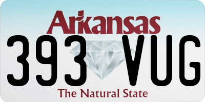 AR license plate 393VUG
