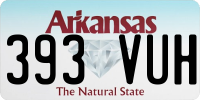 AR license plate 393VUH