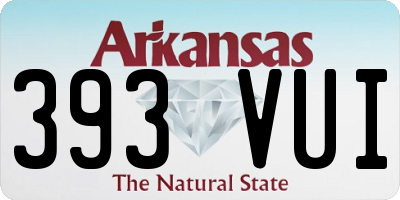 AR license plate 393VUI